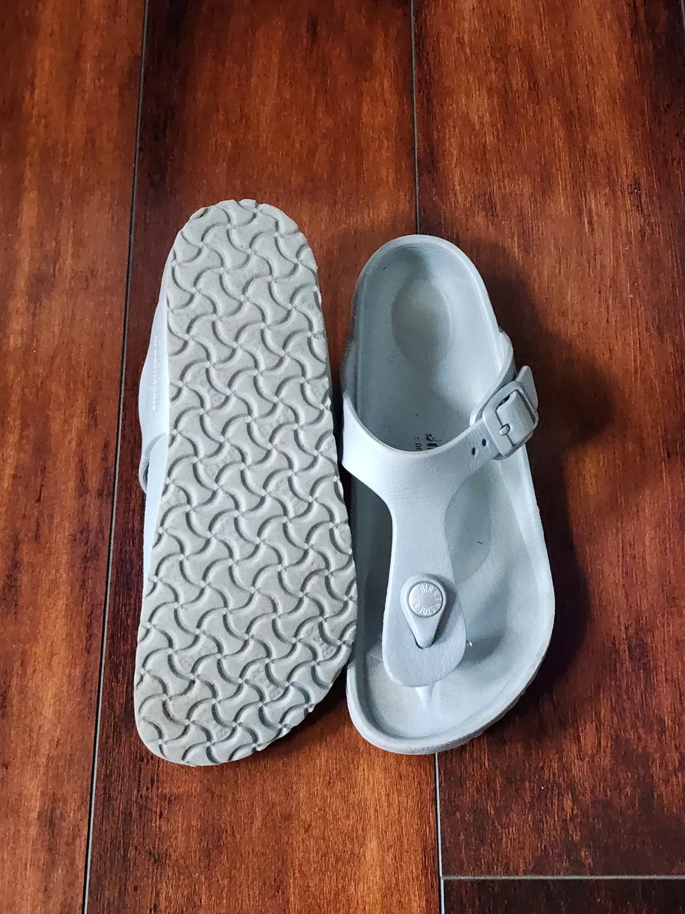 Birkenstock Gizeh EVA Light Gray Waterproof Sandals Kids Size 32 EU